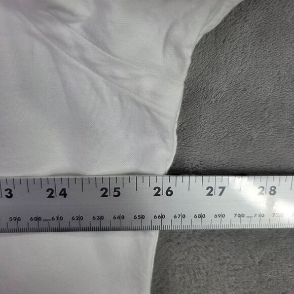 Mens Cremeux Classics White Shirt Short Sleeve Button Down Supima Cotton Size XL - Picture 6 of 9